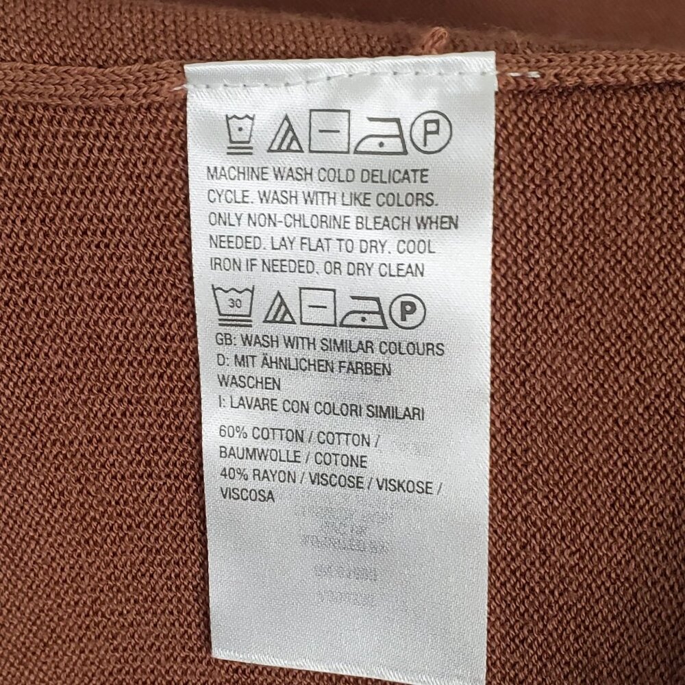 Isaac Mizrahi Live! Sz 1X Cardigan Long A-Line Button Front Sweater Dress Jacket - Picture 5 of 11